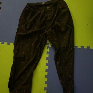 Polo Ralph Lauren Black Joggers with Red Accents